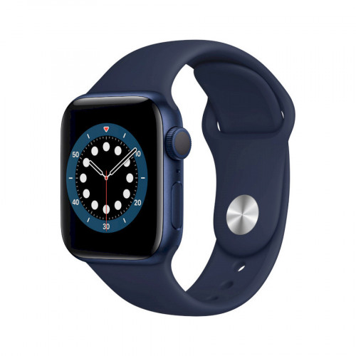 Apple Watch Series 6 GPS 44mm Blue Aluminum Case w. Deep Navy Sport B. (M00J3) б/у